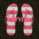 Ania with Red Flip Flop