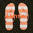 Ania with Orange Flip Flop