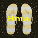 Ania with Yellow Flip Flop
