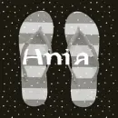 Ania with Gray Flip Flop