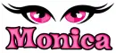 pink eyes monica