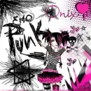 emo pink black