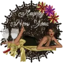 New Year Lady Tag