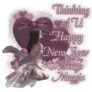 My Mauve Heart - Thinking of you, Happy New Year, Hugs Maggie