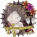 New Year Wrapped Bear - Happy New Year, Maggie