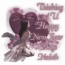 My Mauve Heart - Thinking of you, Happy New Year, Hugs Nadeth