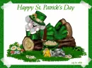 Bear with Happy St. Patty's Day text