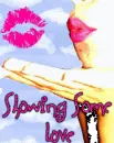 glitter text of showing some love & graphics cute