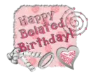 Pink Belated Birthday 