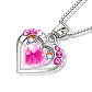 pink necklace