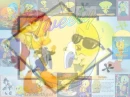 Tweety Bird Collage Background