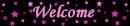 welcome pink stars
