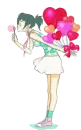girl with ballons