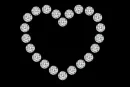 Diamond formed heart