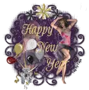 New Year Balloon Lady - Happy New Year