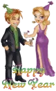 New Year Celebrating Couple - Happy New Year