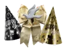 New year ... party hats and bow