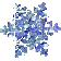 Blue Glitter Snowflake