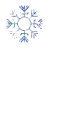Blue Glitter Snowflake