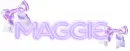 Maggie ... violet neon bows