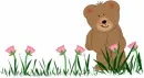 bear waving