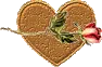 goldheartwithrose