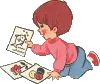 cute kid playing