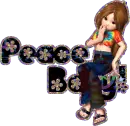 PEACE BABY ! HIPPIE CHICK