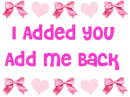 Added you