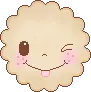 ;P