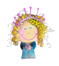 Blonde with Pink Tiara