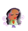 Angel with strawberry dress