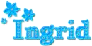 Ingrid- blue with diamonds