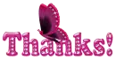 Thanks!- butterfly with diamonds