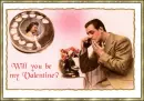 Retro Couple on Phone