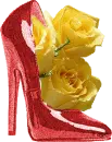 Shoe with Florals