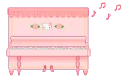 Cute Piano Kitty