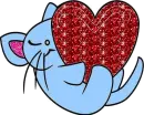 mouse with heart