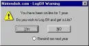 Log off warning (insult)