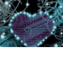 Teal Bling Heart