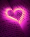 Glowing pink heart 
