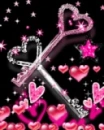 Glitter love keys