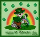St. Patrick's Day Bear w/ text