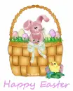Easter Basket with Happy Easter text