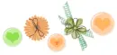 Peach and Green Divider