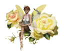 fairy and roses
