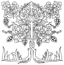 tree with grapes