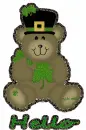 Bear with Hello text