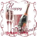 Happy Valentines Champagne