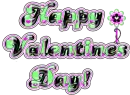 Happy Valentines grn pnk